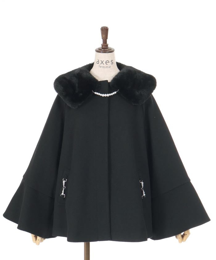 Wool-Like Flare Sleeve Coat – axes femme from JAPAN