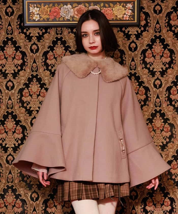 Wool-Like Flare Sleeve Coat