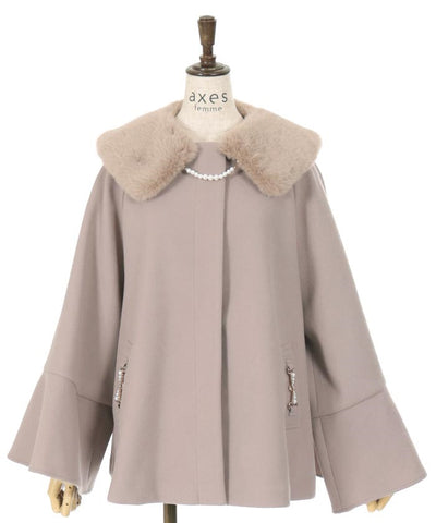 Wool-Like Flare Sleeve Coat