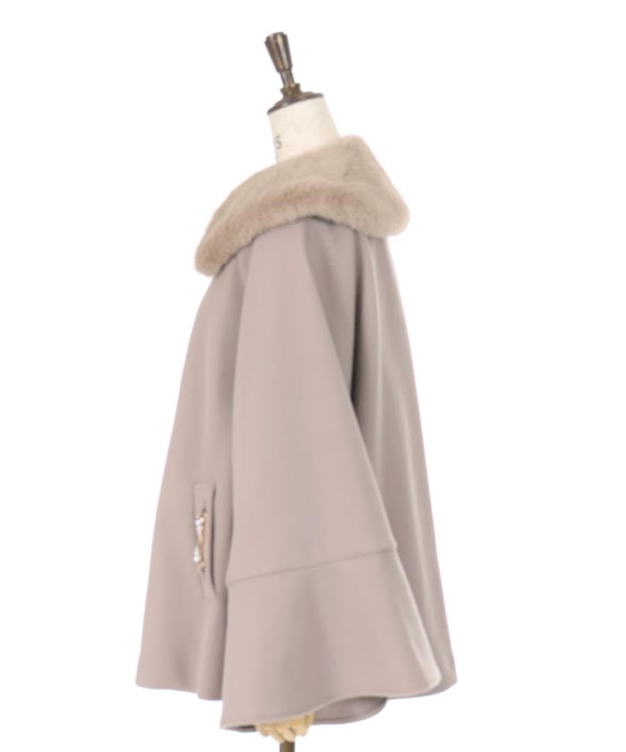 Wool-Like Flare Sleeve Coat