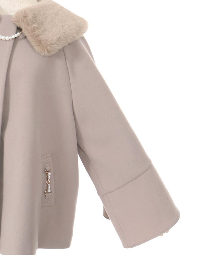 Wool-Like Flare Sleeve Coat