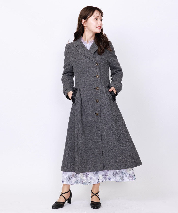 Double Breasted Tailored Collar Coat