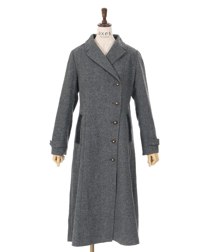 Double Breasted Tailored Collar Coat