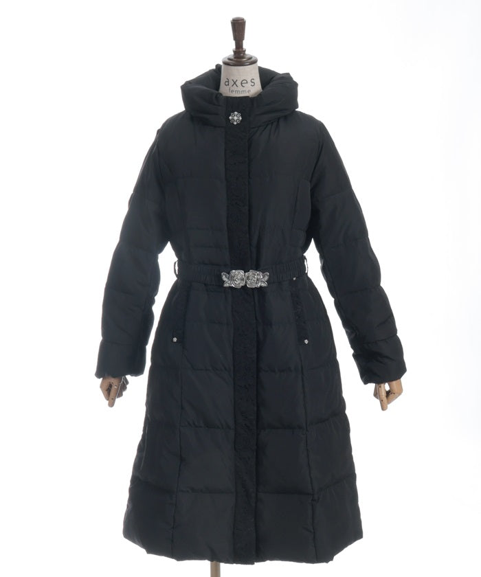 Shaping Panel Long Down Coat