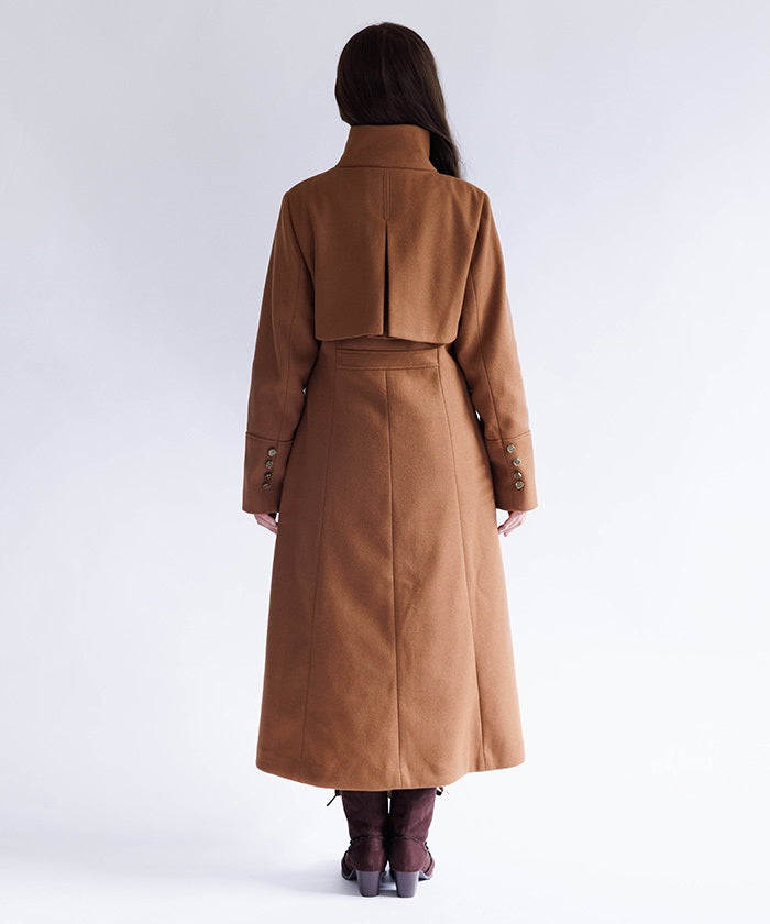 2-Way Collar Long Coat