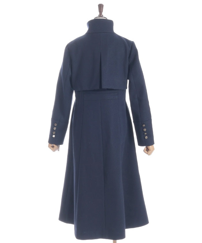2-Way Collar Long Coat