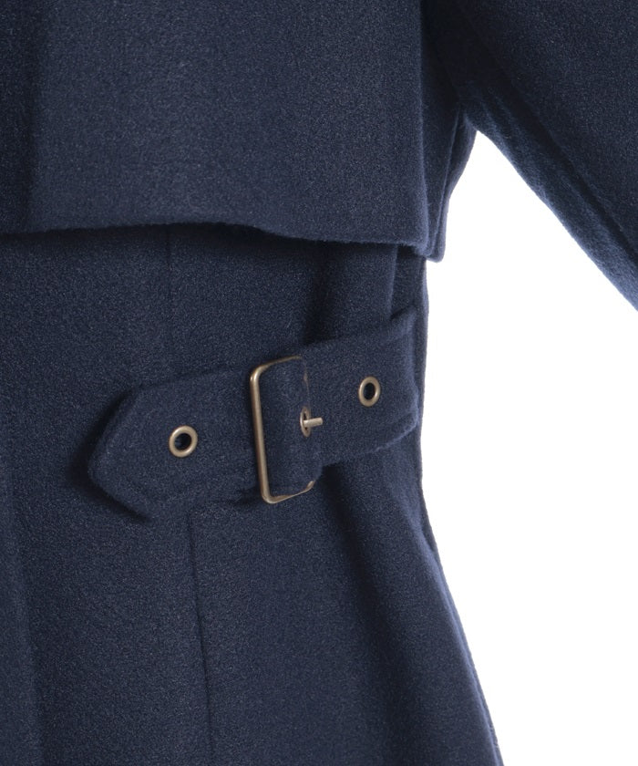 2-Way Collar Long Coat