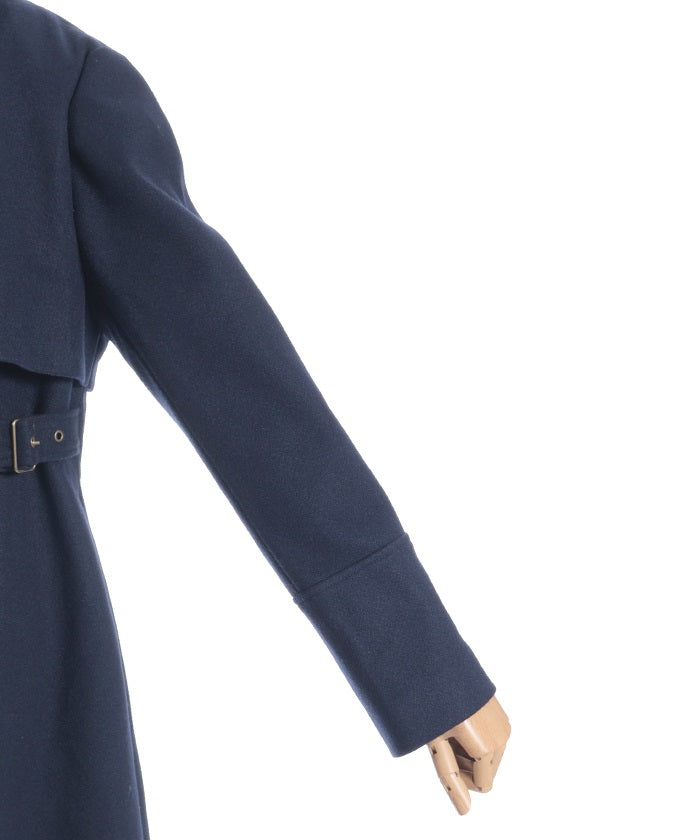 2-Way Collar Long Coat