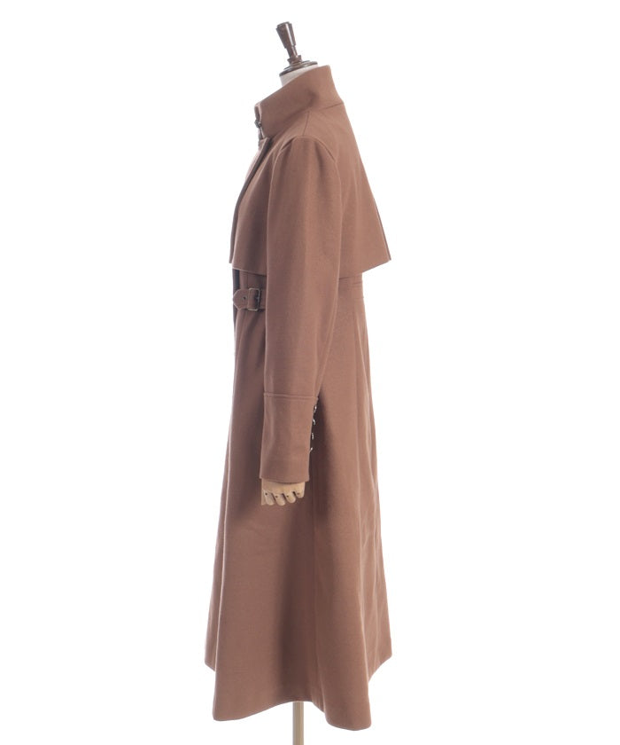 2-Way Collar Long Coat