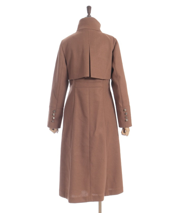 2-Way Collar Long Coat