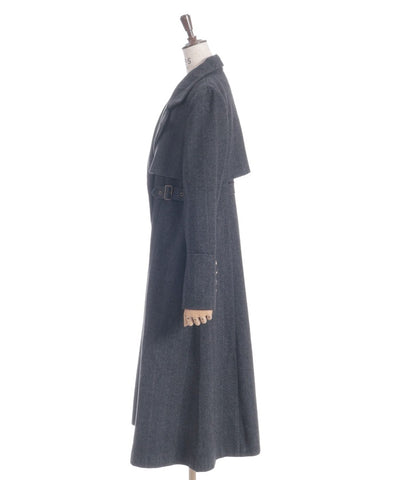 2-Way Collar Long Coat
