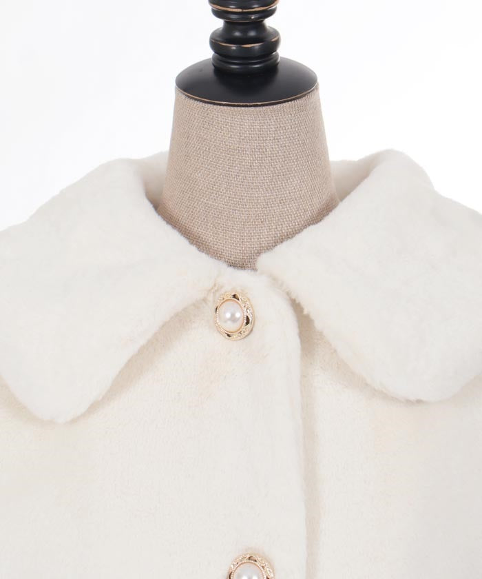 Ribbon Pocket Fur Coat