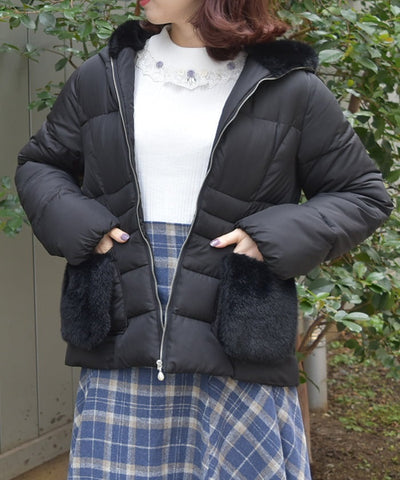 Mid-Length Padded Down Coat