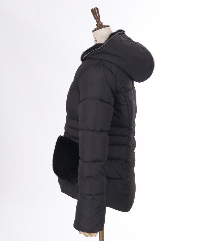 Mid-Length Padded Down Coat