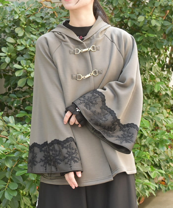 Double Knit Poncho – axes femme from JAPAN