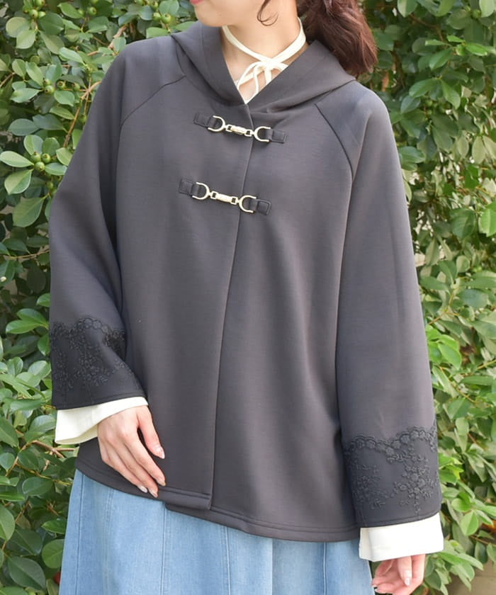 Double Knit Poncho – axes femme from JAPAN