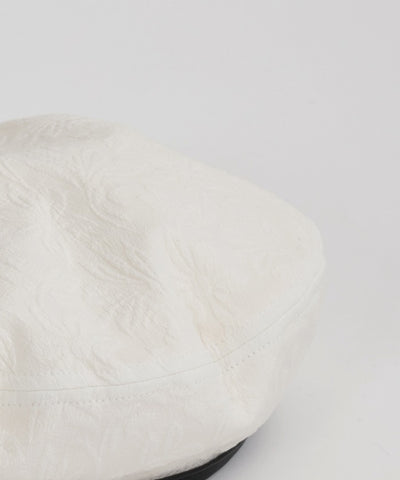 Floral Pattern Jacquard Beret