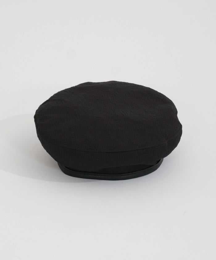 Floral Pattern Jacquard Beret