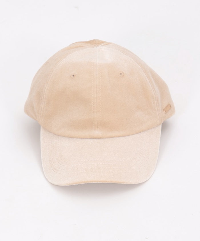 Back Ribbon Velour Cap