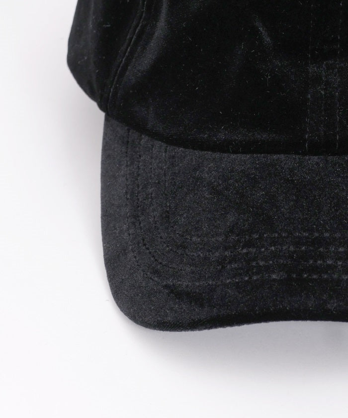 Back Ribbon Velour Cap