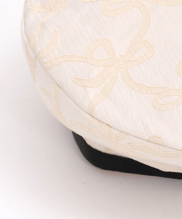 Ribbon Pattern Jacquard Beret