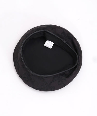 Ribbon Pattern Jacquard Beret