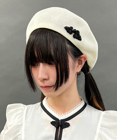 Chinese Button Summer Beret (Time-limited Price)