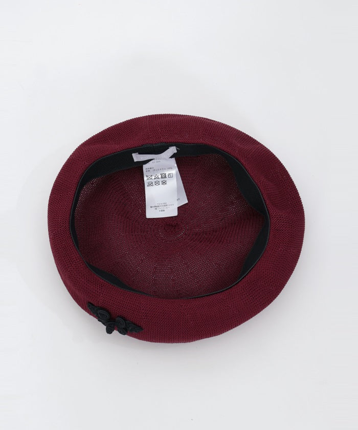 Chinese Button Summer Beret