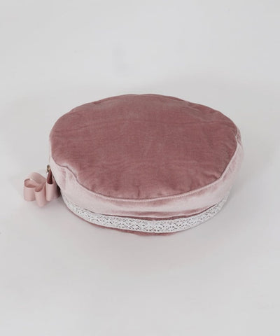 Velour Casquette with Brooch
