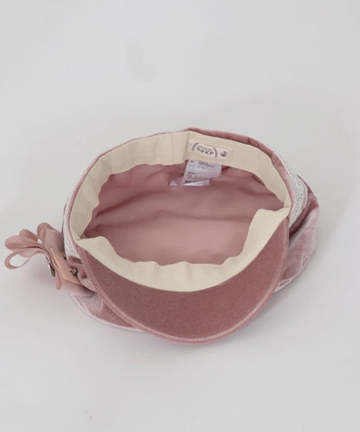 Velour Casquette with Brooch