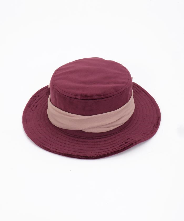 Color Scheme Ribbon Velour Hat