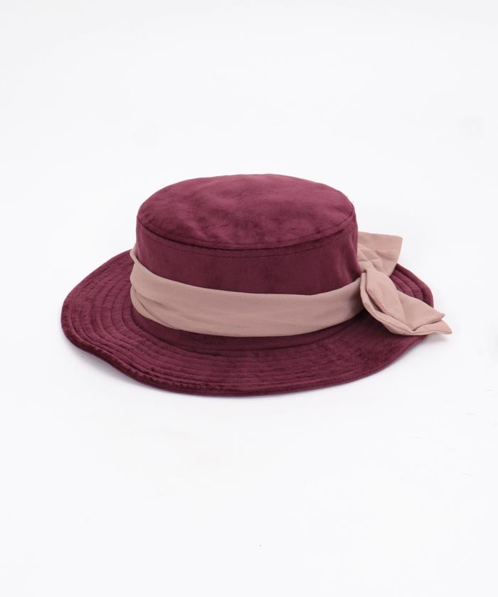 Color Scheme Ribbon Velour Hat