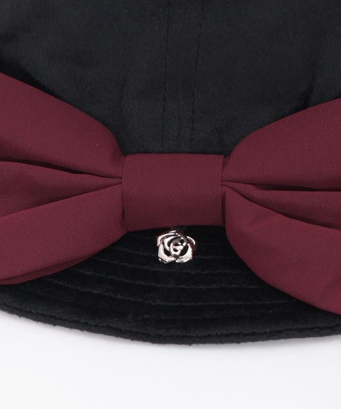 Color Scheme Ribbon Velour Hat