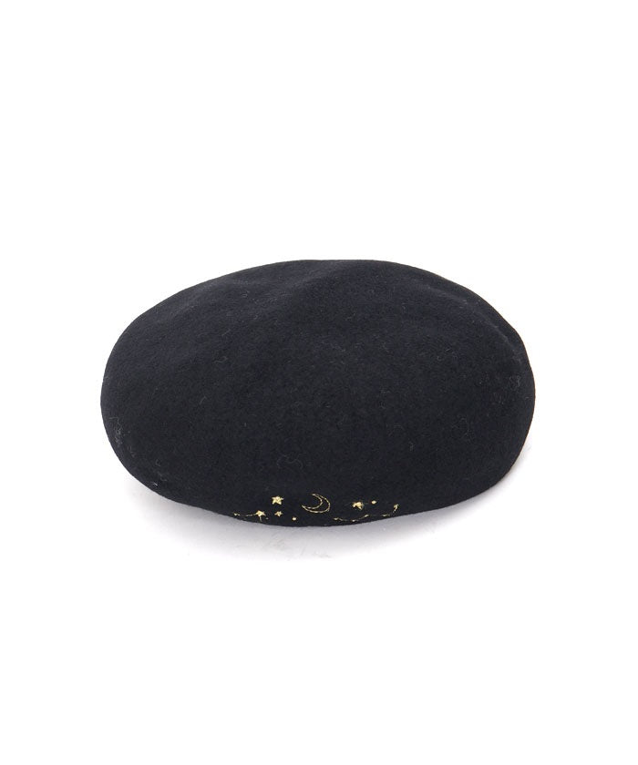 Winter Constellation Embroidery Beret