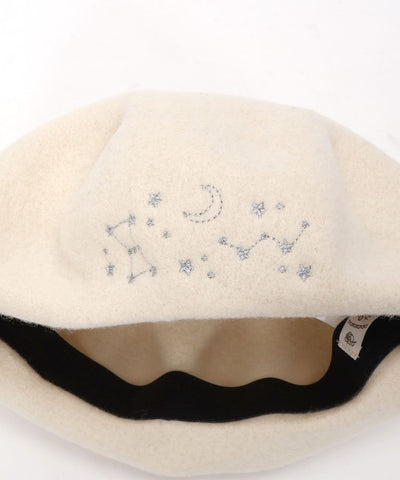 Winter Constellation Embroidery Beret