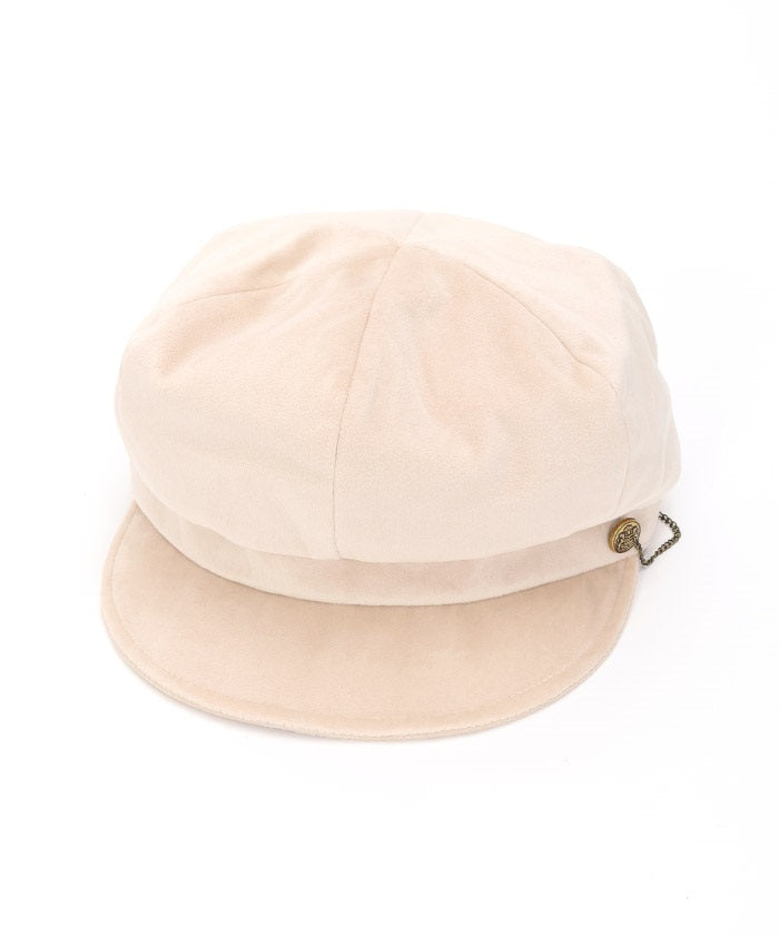 Side Button Velour Casquette