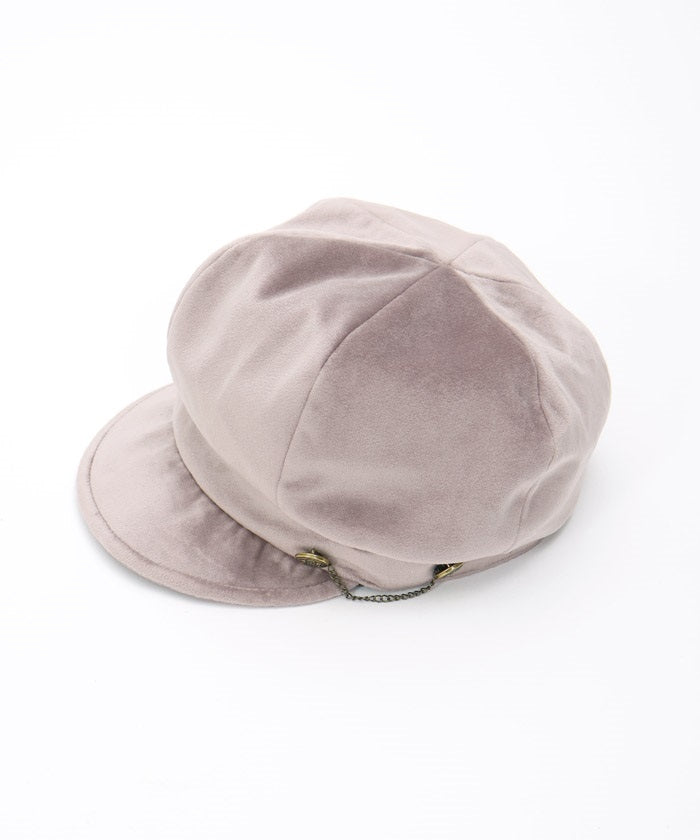 Side Button Velour Casquette