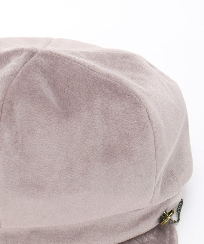 Side Button Velour Casquette