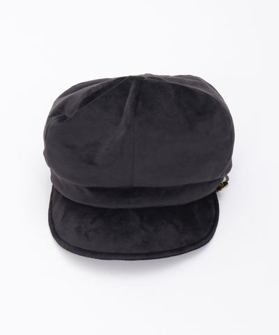 Side Button Velour Casquette