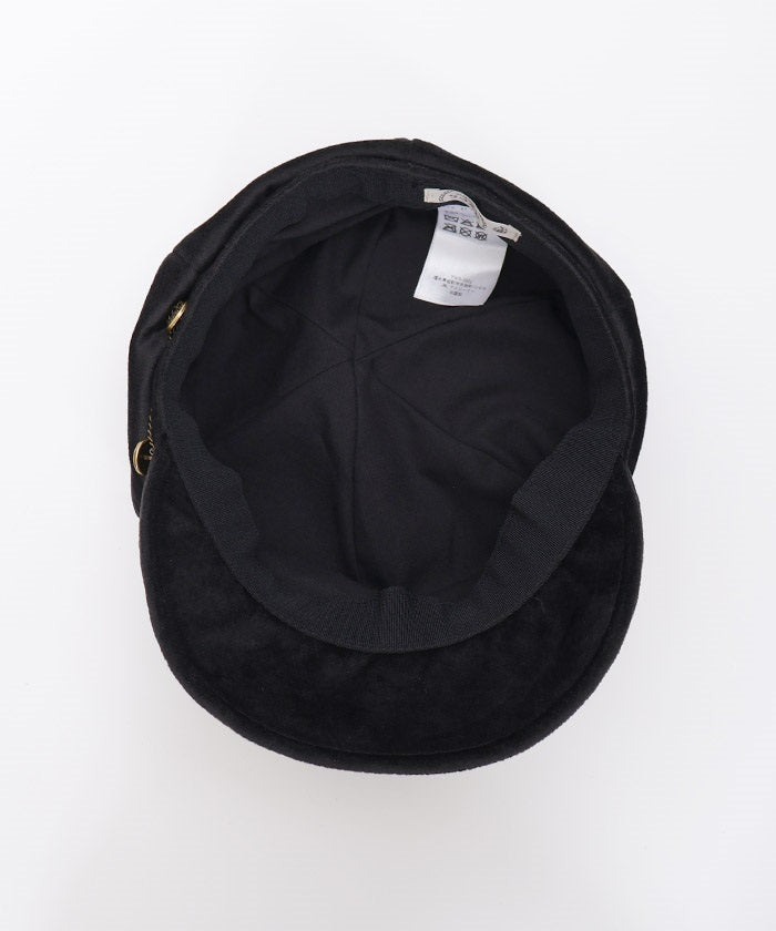 Side Button Velour Casquette