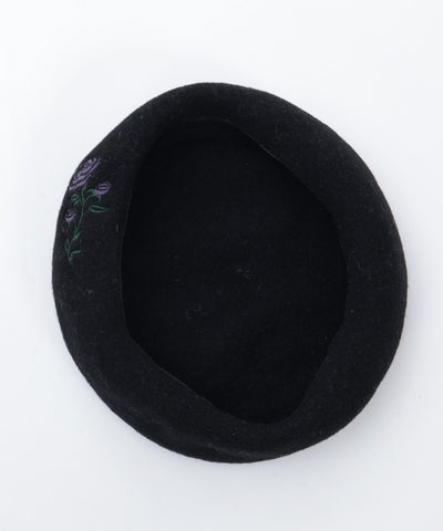 Rose Embroidery Beret (Pre-order)