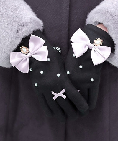 Pearl & Ribbon Gloves