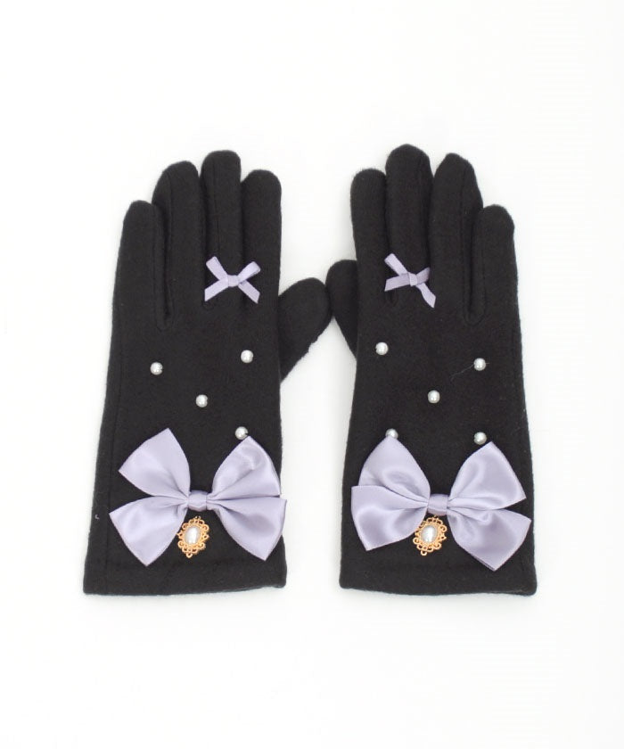 Pearl & Ribbon Gloves