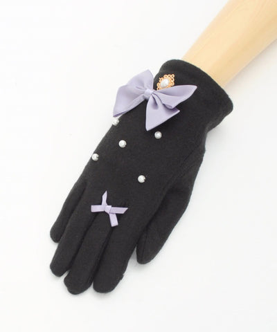 Pearl & Ribbon Gloves