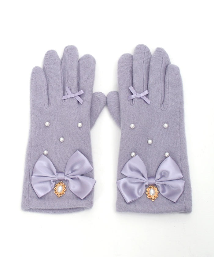 Pearl & Ribbon Gloves