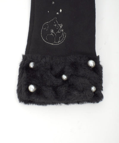 Cat Embroidery Gloves