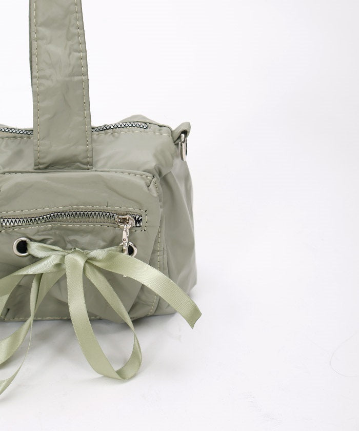 Thin Ribbon Boston Bag