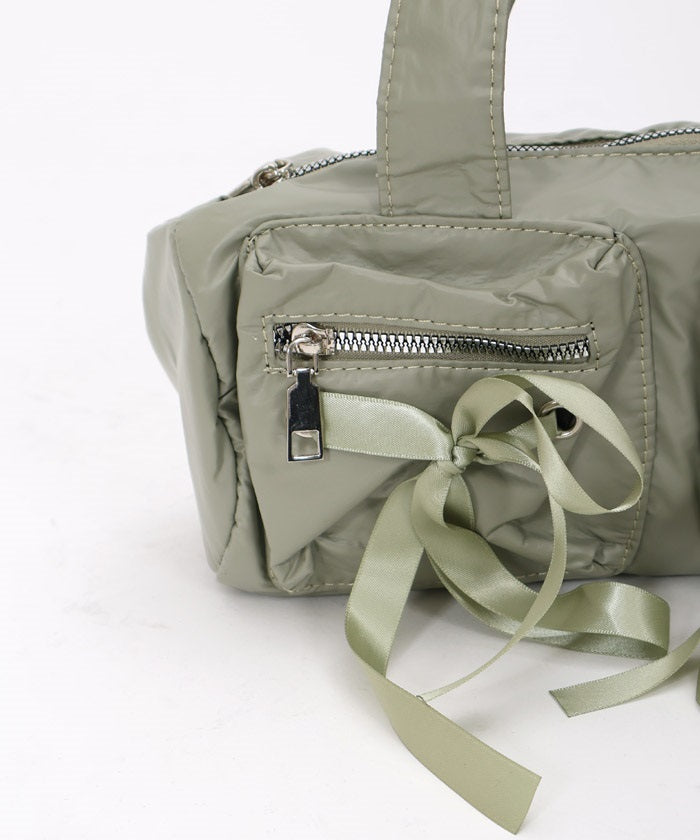 Thin Ribbon Boston Bag