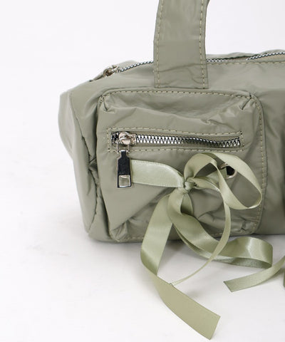 Thin Ribbon Boston Bag