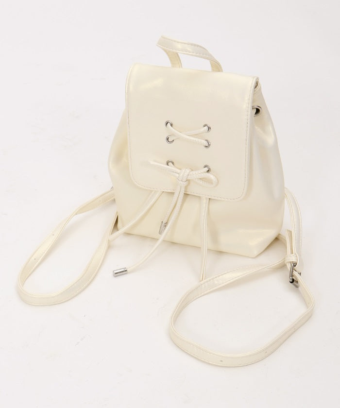 Lace-Up Design Backpack